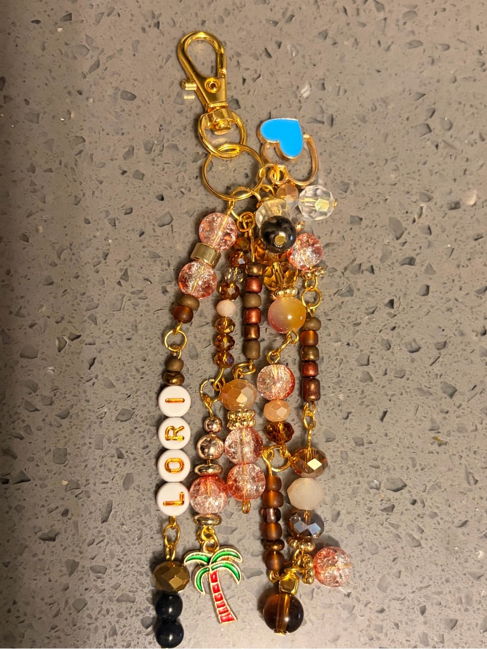 Handmade Customizable Beaded Bag Charms/ Keychain